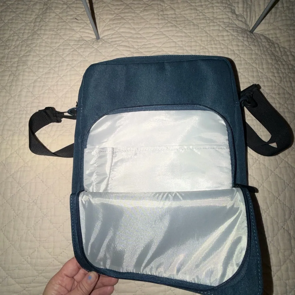 Blue Men's Crossbody Shoulder Bag